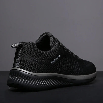 Men's Breathable Knit Running Sneakers Outdoor Gym Shoes