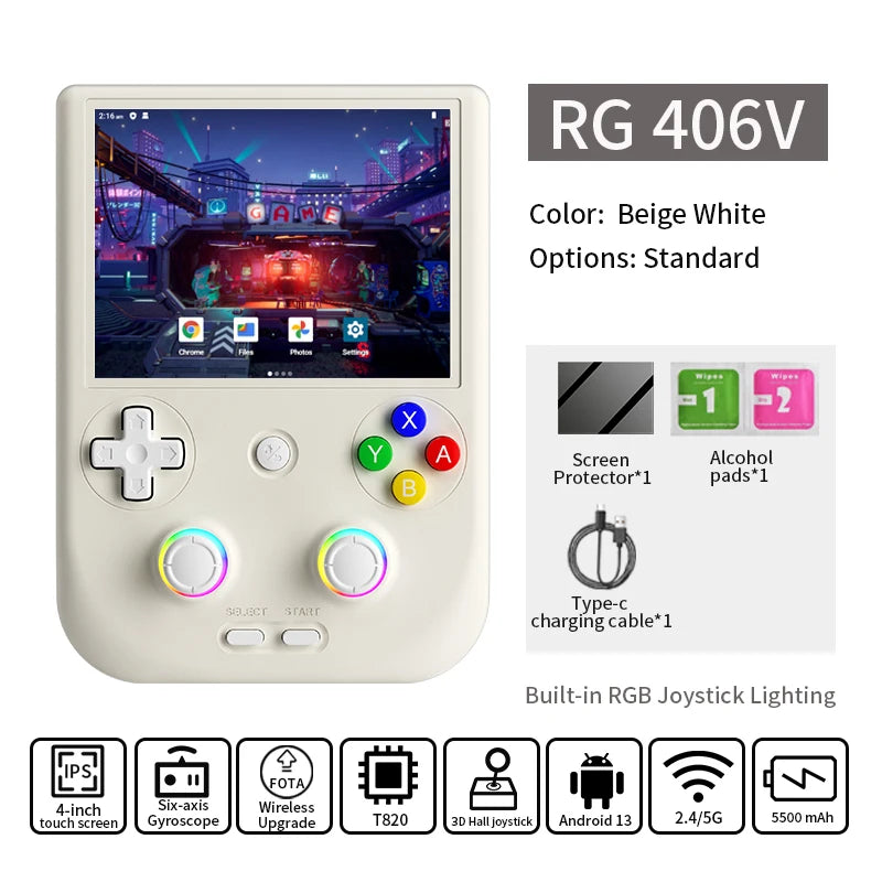 Anbernic RG 406V Retro Handheld Console 4 Inch IPS