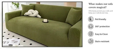 Thick Soft Corduroy Non-Slip Sofa Cover Universal Fit