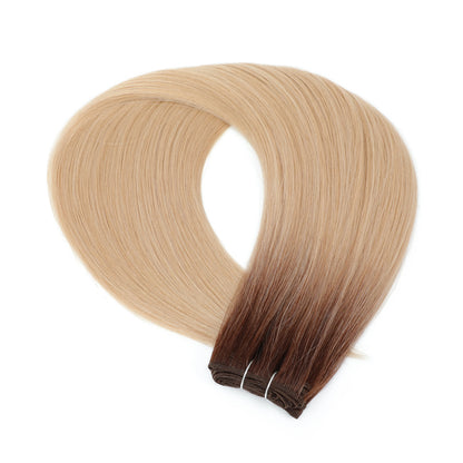30 Inch Bone Straight Synthetic Hair Bundles Piano Blonde Ombre