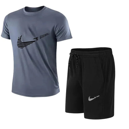 Men's Summer Casual Polyester Tracksuit Set