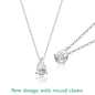 Smyoue Pear Cut Moissanite Necklace 925 Sterling Silver
