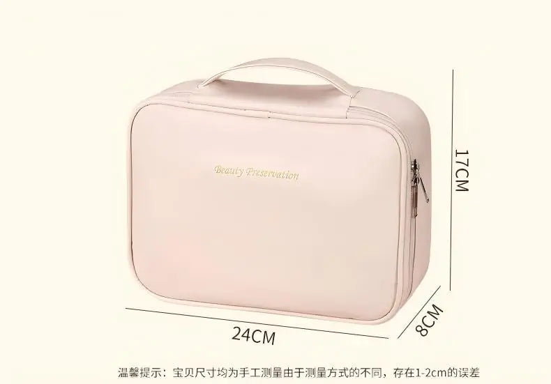 Large Capacity PU Cosmetic Bag for Travel