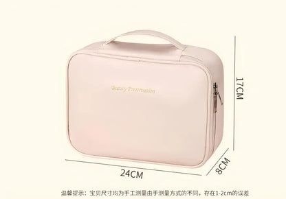 Large Capacity PU Cosmetic Bag for Travel