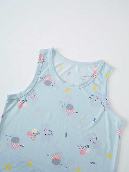 Children's Summer Short Sleeve Shorts Set