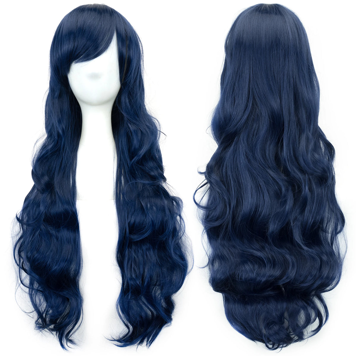 Soowee Curly Long Green Synthetic Hair Wig for Women