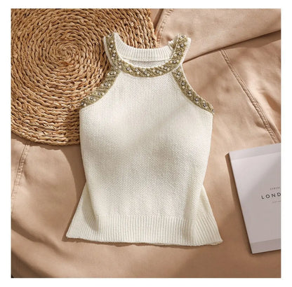 Sleeveless Knitted Vest Shirt Women Camisole