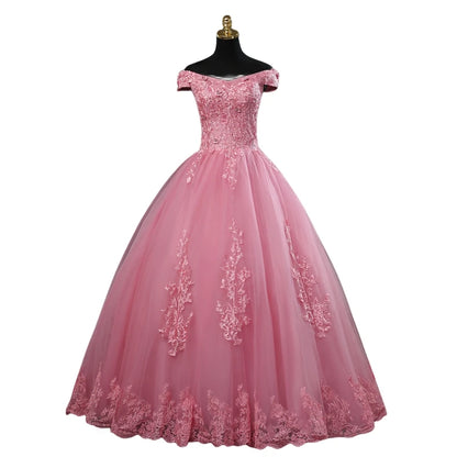 Off Shoulder Plus Size Wedding Dress Tulle and Organza