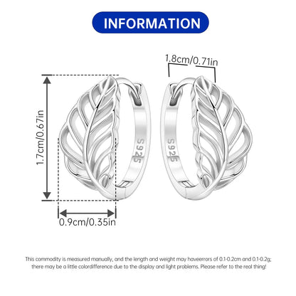 S925 Sterling Silver Iris Flower Hoop Earrings for Women