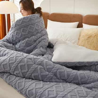 Thick Winter Warm Blanket Artificial Lamb Cashmere