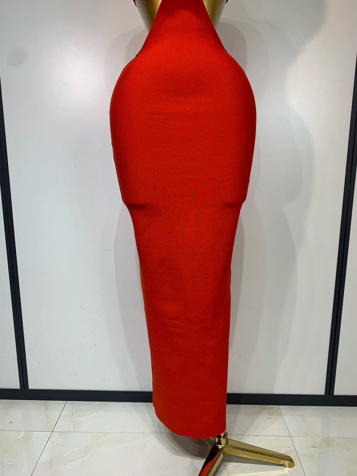 Black Bodycon Bandage Dress with Sparkly Crystals