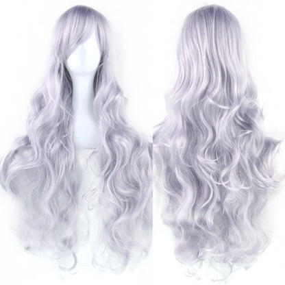 Soowee Curly Long Green Synthetic Hair Wig for Women