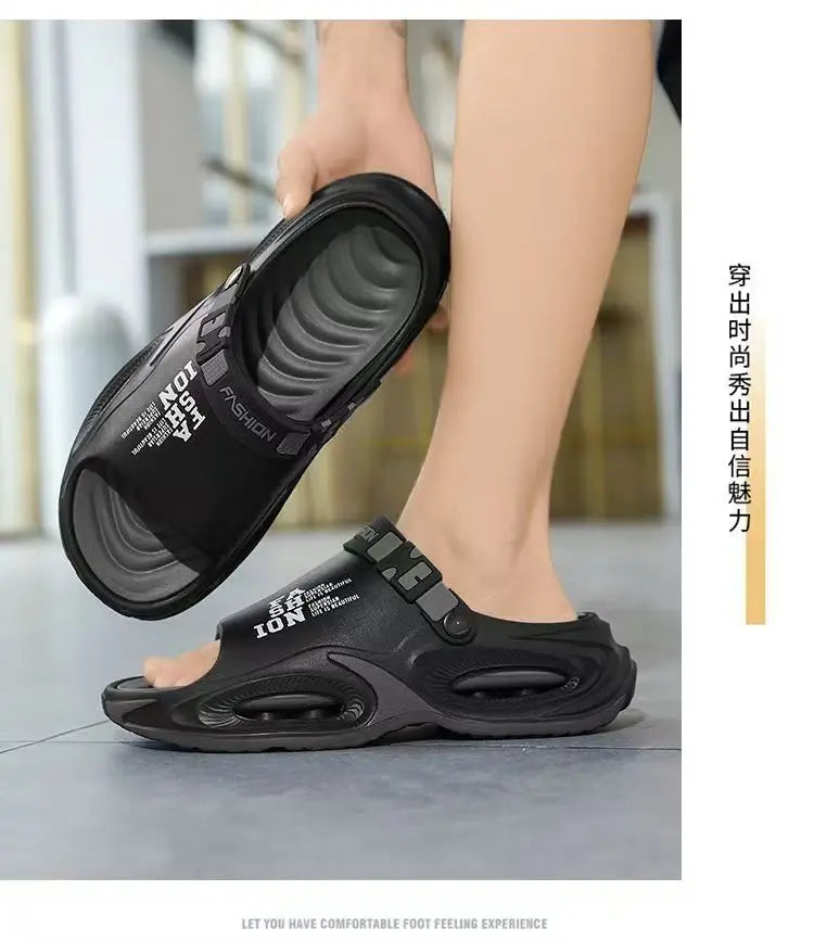 Men's Waterproof Slip On Sandals with Thick Sole