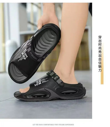 Men's Waterproof Slip On Sandals with Thick Sole