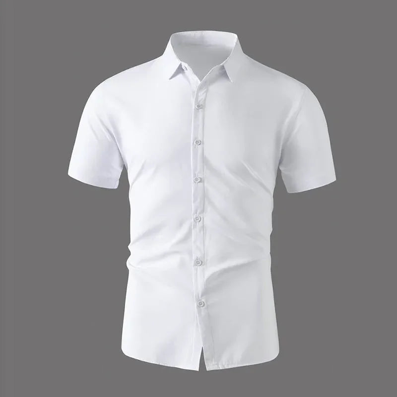 Men's Casual Short Sleeved Shirt Polyester Blend
