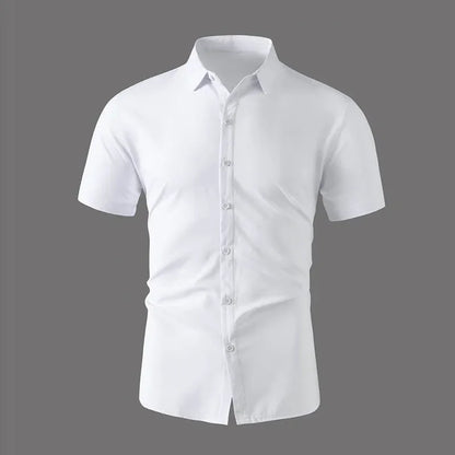 Men's Casual Short Sleeved Shirt Polyester Blend