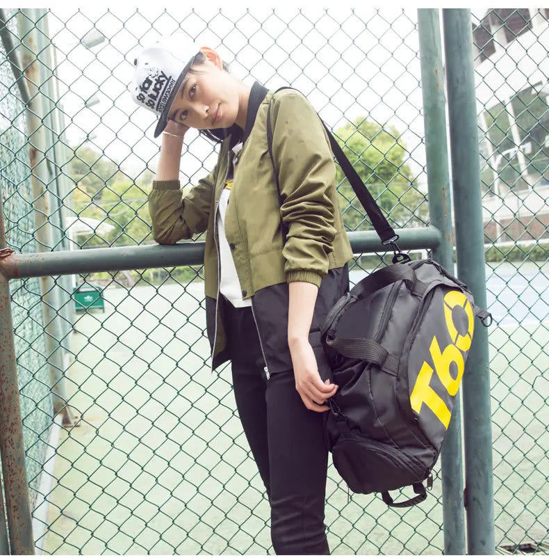 Waterproof Nylon Gym Bag for Fitness and Travel