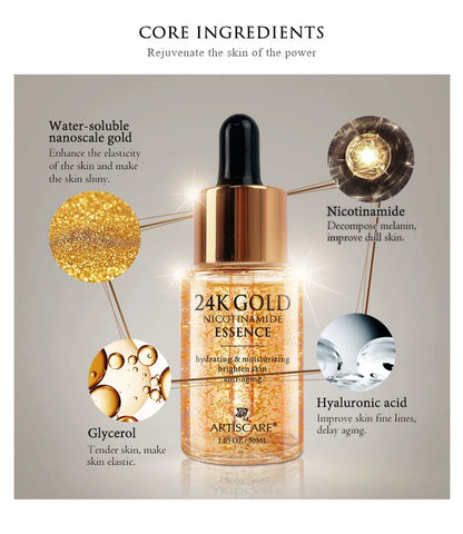 ARTISCARE 24K Gold Serum Set for Eye and Face Care
