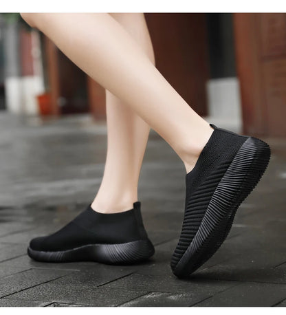Pink Women Slip On Walking Shoes Lightweight EVA