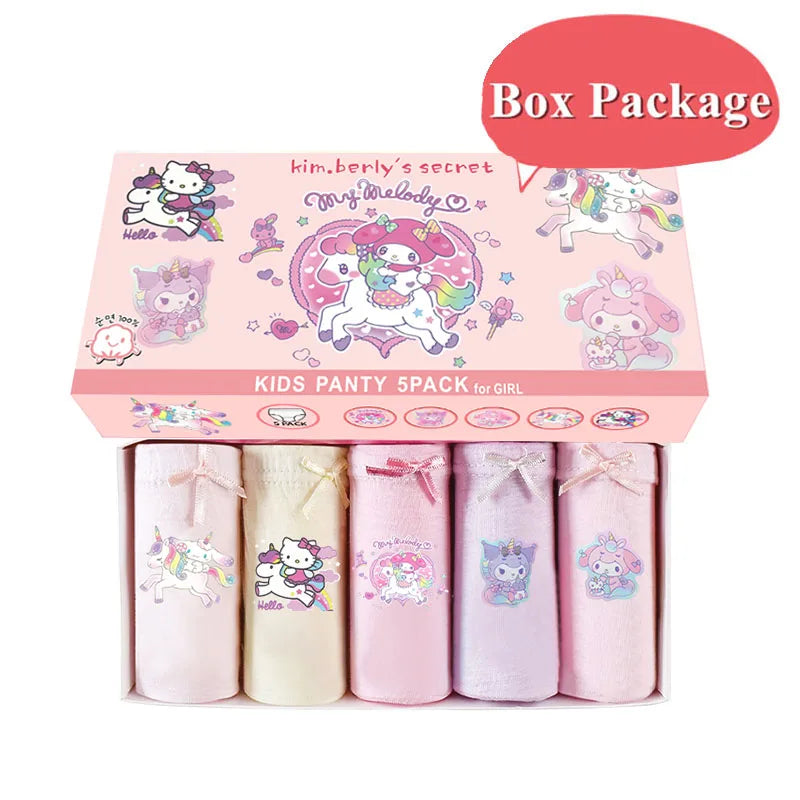 Cotton Girls Briefs with Cartoon Characters