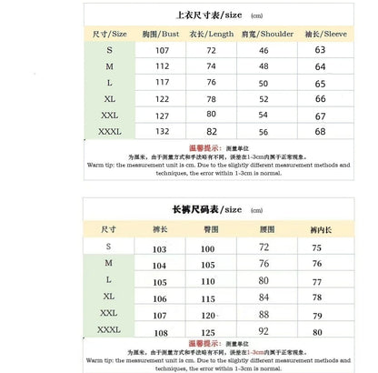Men's Solid Color Waffle Longsleeved Pants Set