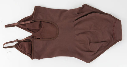Low Back Bodysuit Shapewear for Women Black