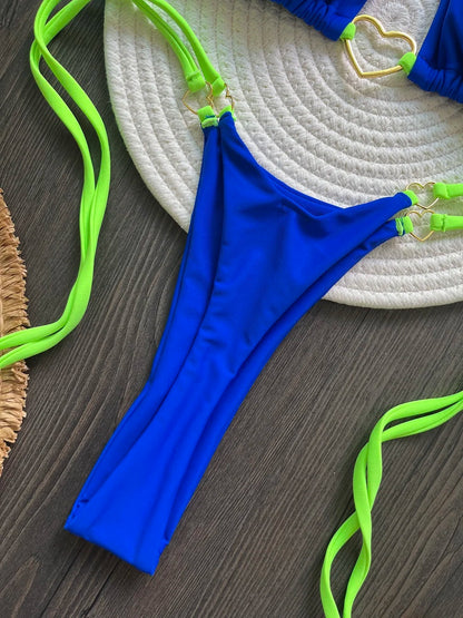 RUOTONSEPT Solid Color Bikini Set Women's Swimwear