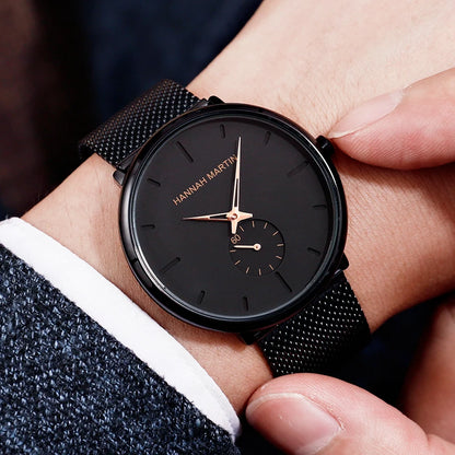 Waterproof Stainless Steel Mesh Quartz Men Watch