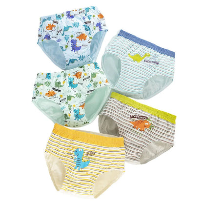 Cotton Kids Triangle Underwear Boys Briefs Dinosaur Print