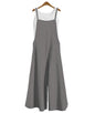 Women’s Cotton Linen Wide Leg Jumpsuit 5XL