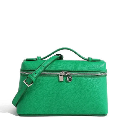 Lychee Grain Patent Leather Shoulder Bag for Women