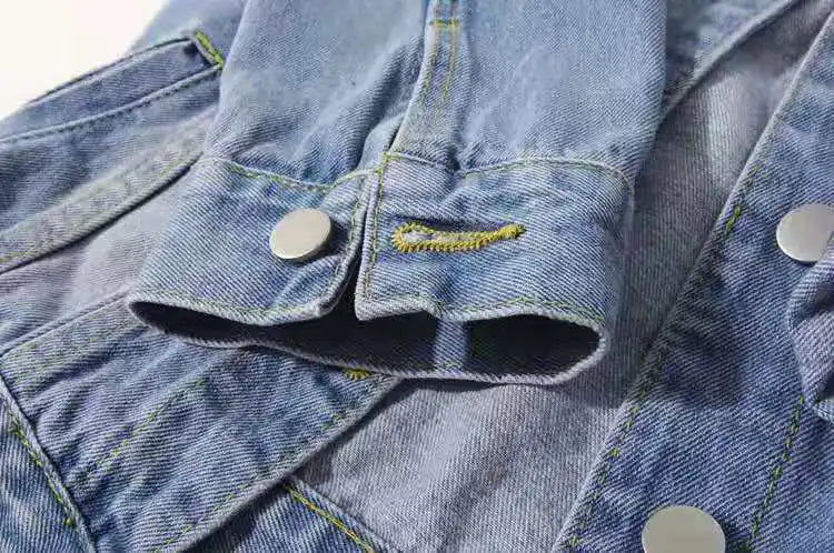 Women Cotton Denim Jacket Casual Spring Autumn Coat