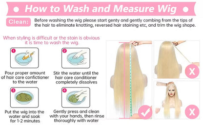 250% Density Honey Blonde Lace Front Wig 13x6 Human Hair