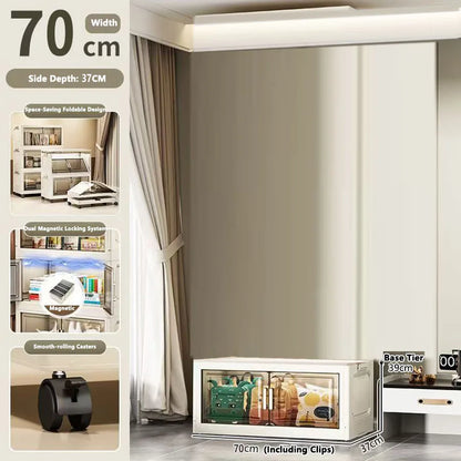 Large Capacity Plastic Folding Storage Cabinet