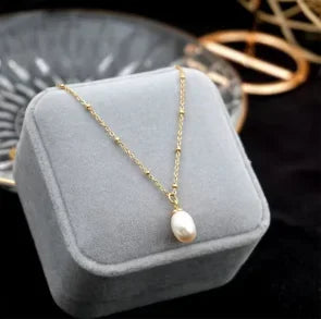 Vintage Textured Stainless Steel Necklace
