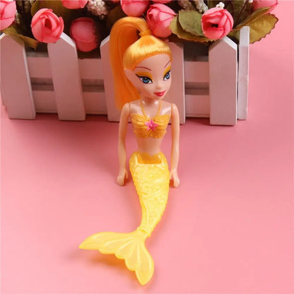Mermaid Doll 16cm Educational Girls Toy Pink Purple Orange
