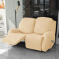 Soft Polyester Recliner Sofa Cover Solid Color