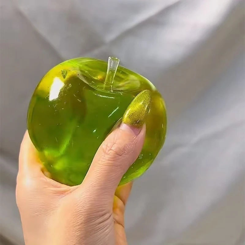 Squishy Green Apple Stress Ball Fidget Toy for Adults