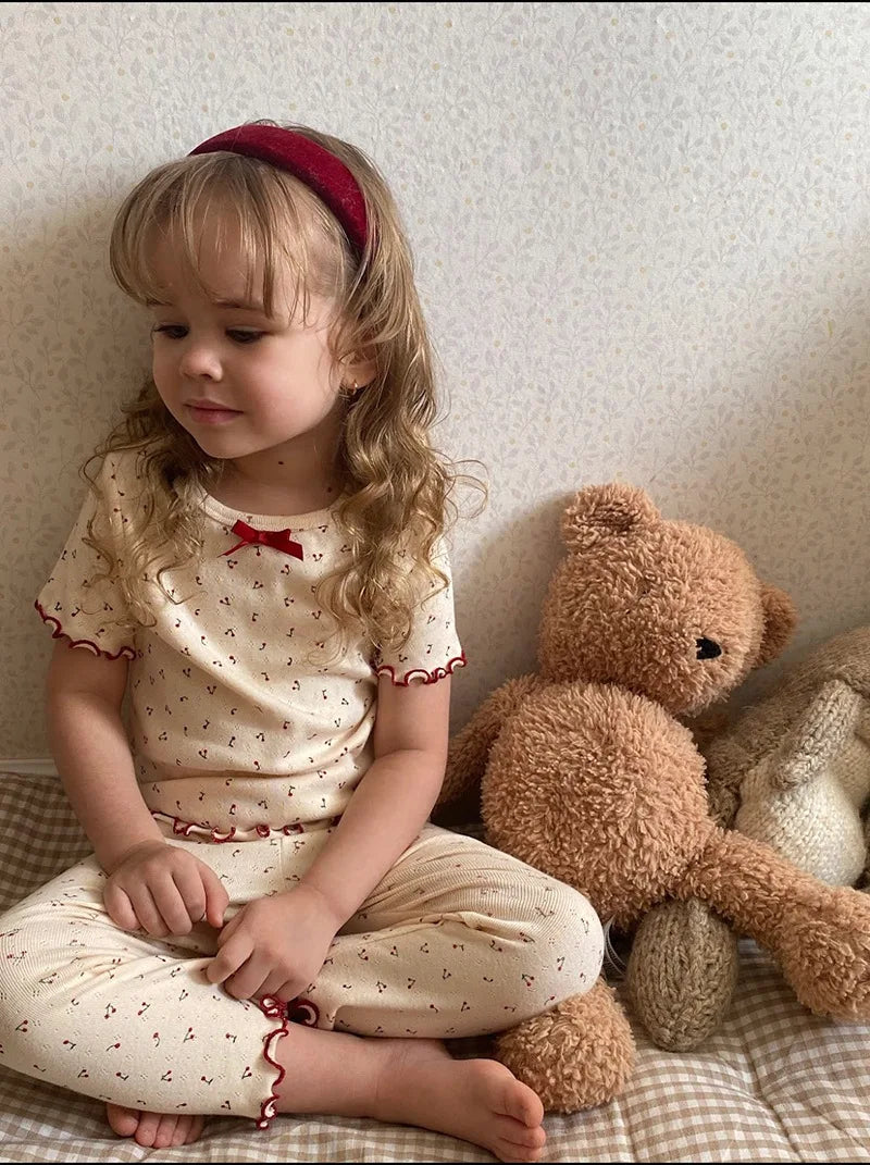 Cotton Long Sleeve T-Shirt and Pant Set for Girls