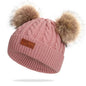 Cute Wool Pompom Baby Hat for Kids