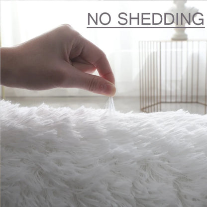 Round Plush Shag Carpet for Kids Room Decor