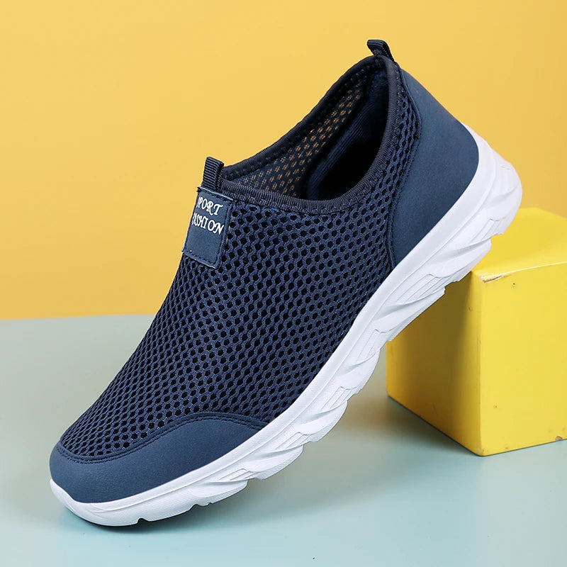 Lightweight Breathable Slip-On Men Casual Shoes Size 39-47