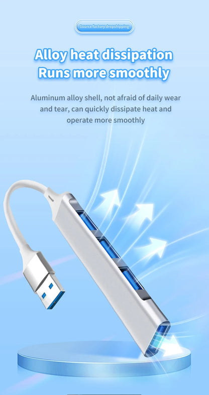 4-in-1 USB C Hub 3.0 Multi-Port Adapter
