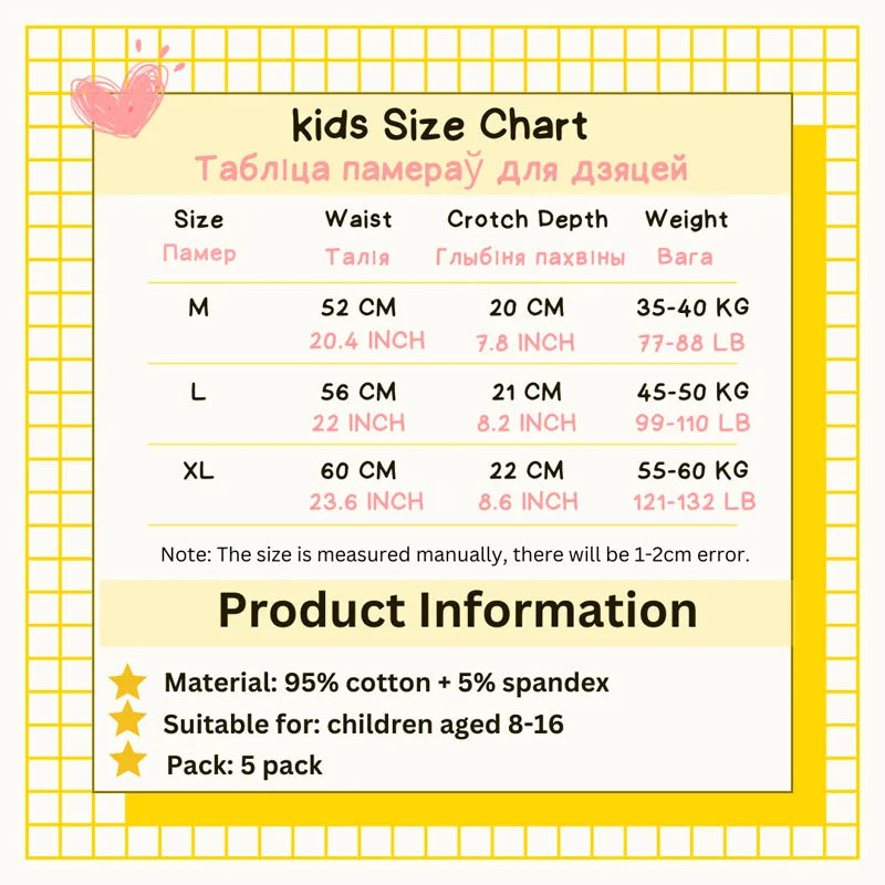 Cotton Triangle Briefs for Girls Age 8-16