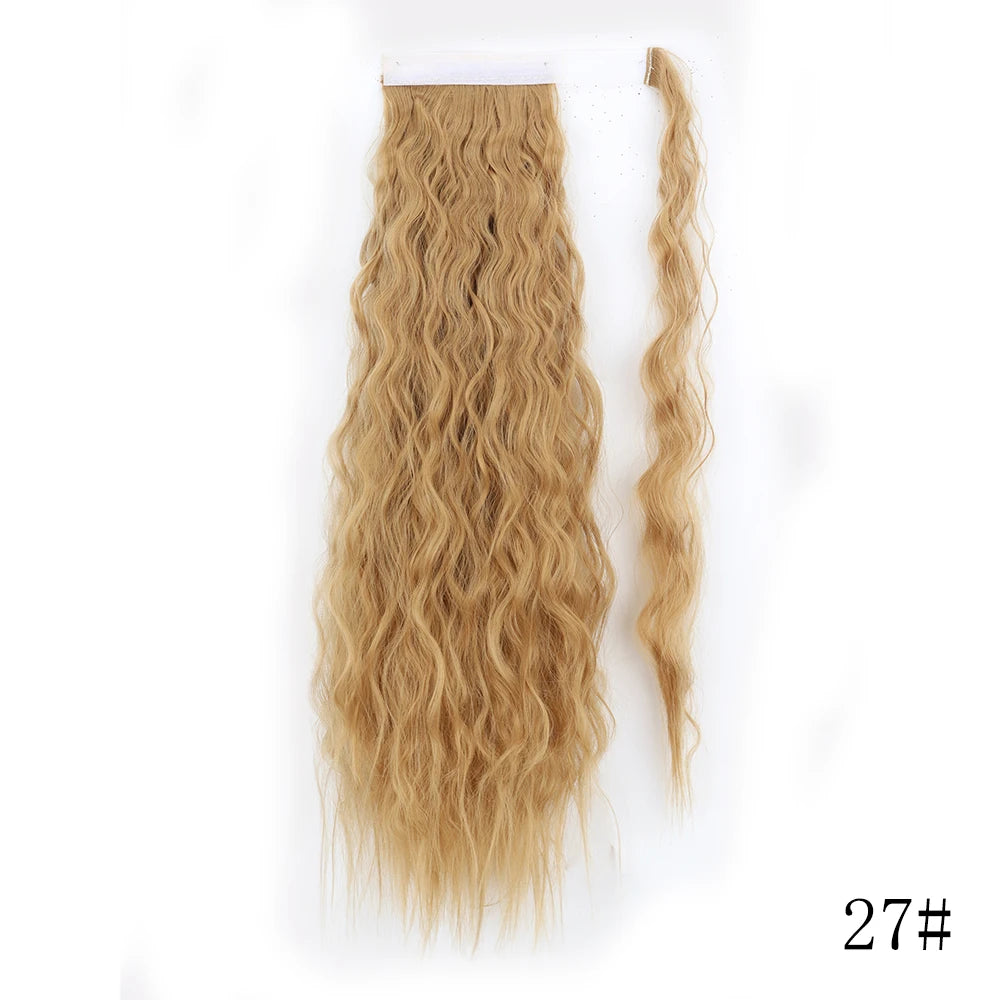 Long Straight Clip-in Ponytail Hair Extension Black