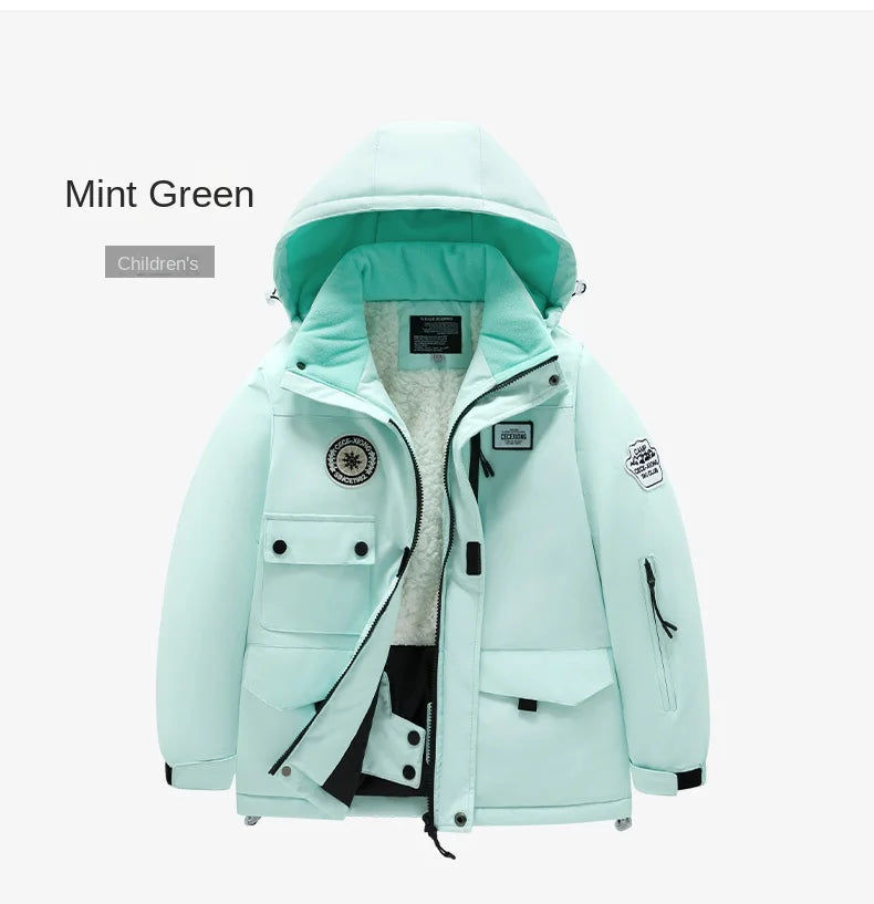 Winter Skiing Suit for Boys and Girls, Waterproof Polyester
