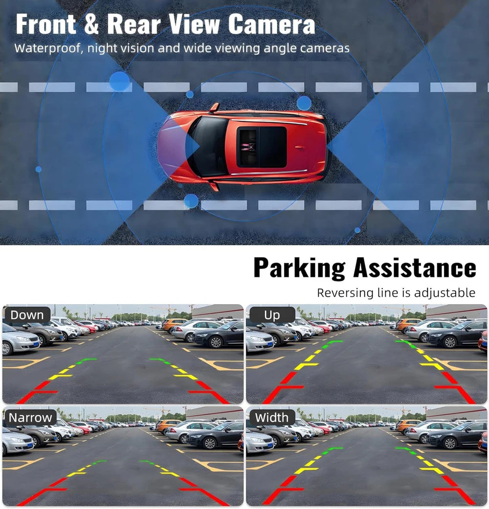 10 Inch 4K Dash Cam Rearview Mirror with GPS and WiFi