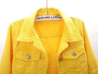 Women Cotton Denim Jacket Casual Spring Autumn Coat