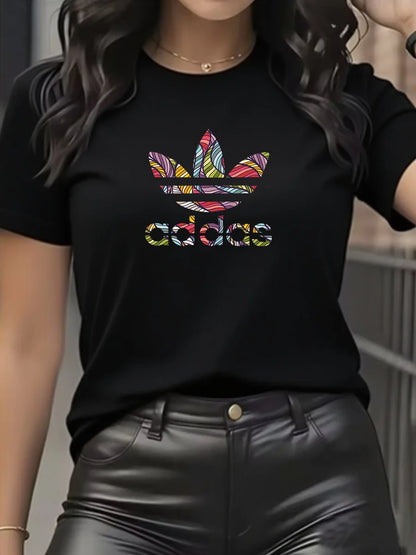 Cotton Round Neck T-Shirt for Women Slim Fit