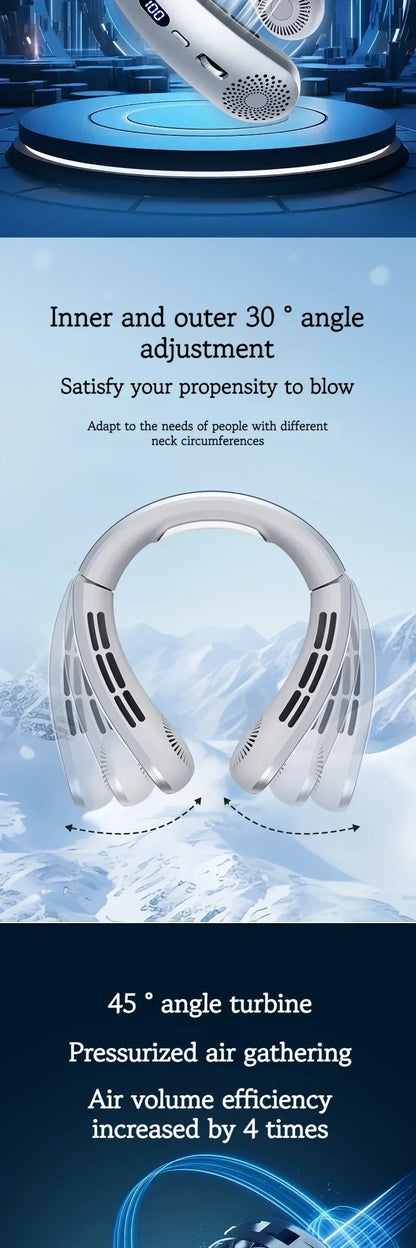 5-Speed Lightweight Wearable Neck Fan
